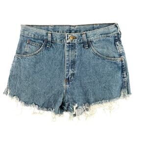 Vintage Legendary Gold Woman's Short Shorts 90s 32x30 Denim Cut-Off Blue